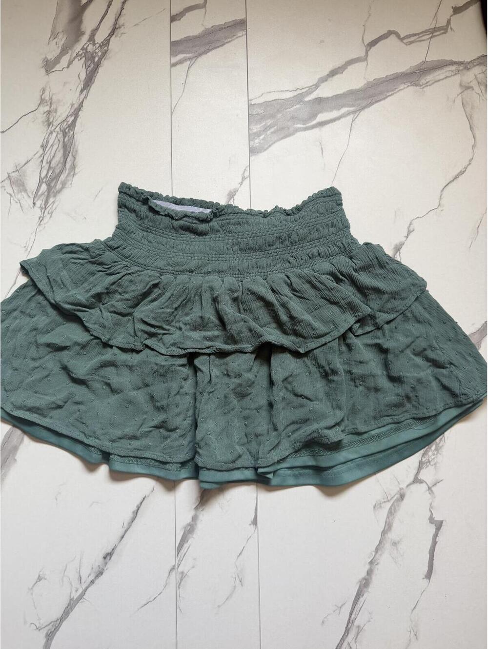 Altar’d State Sage Green Ruffle Skirt Swiss‎ Dot Boho Medium
